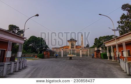 Kathmandu, Nepal - Oct 17, 2017. Historical Architecture Of Narayanhiti Palace In Kathmandu, Nepal. 
