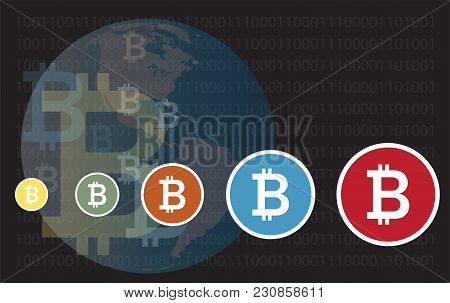 Bitcoin Digital Money Business Concept