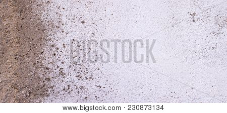 Old Rought White Plaster Wall Texture Background.