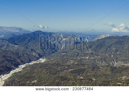 Panoramic View Of Mountain In National Park Of Tzoumerka, Greece Epirus Region