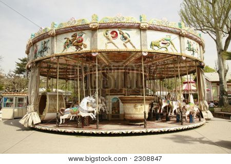 Paseo de carrusel Vintage