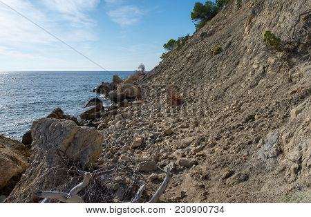 Ses Boques Beach On The Island Of Ibiza