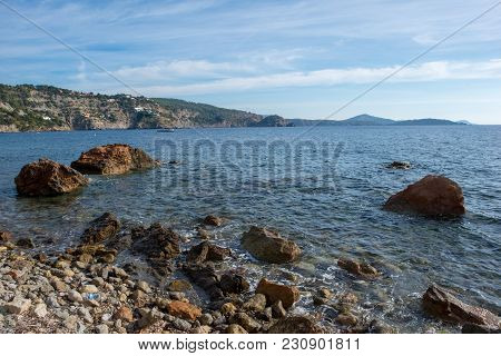 Ses Boques Beach On The Island Of Ibiza