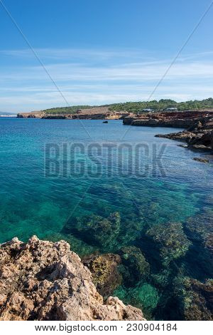 Bassa Beach On The Island Of Ibiza, Balearic Islands
