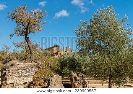 Archaeological Park Of The Valley Of The Temples In Agrigento, Sicily, Italy