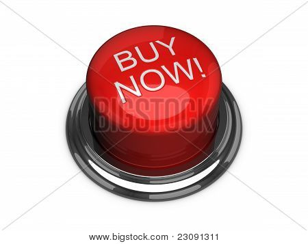 买现在按钮。在白色背景上孤立