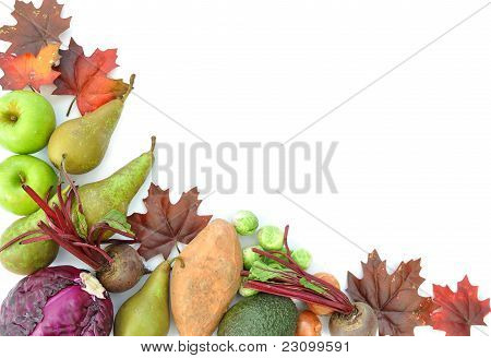 Confine di frutta autunno