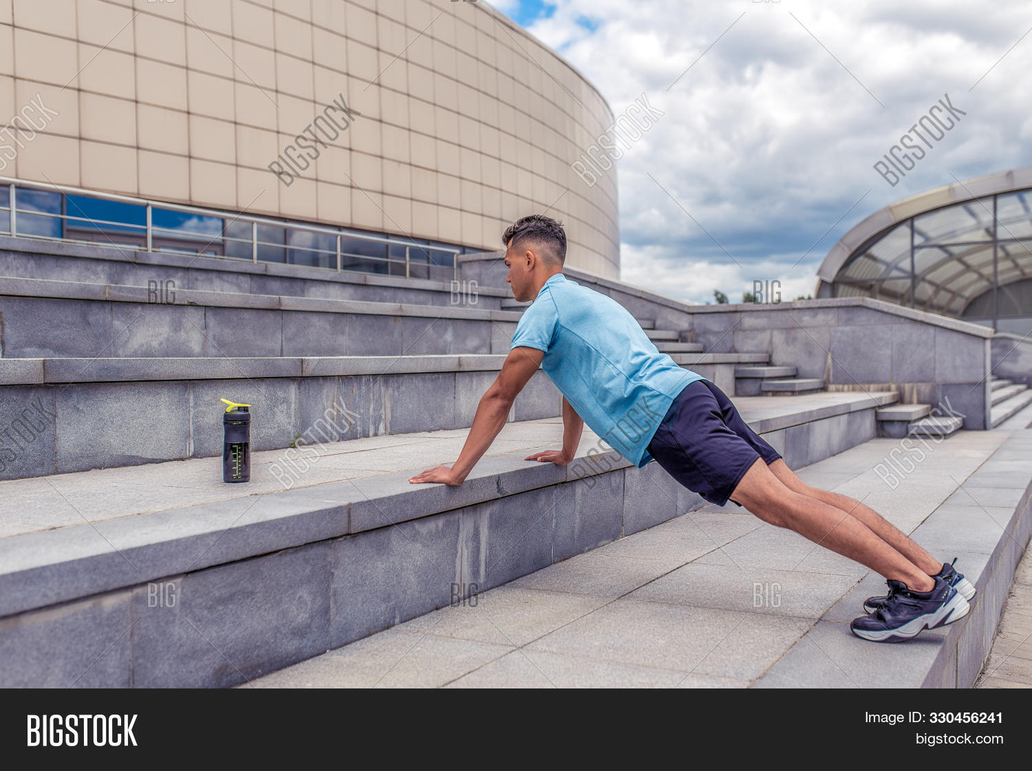 Sports Man Pushing Image & Photo (Free Trial) Bigstock