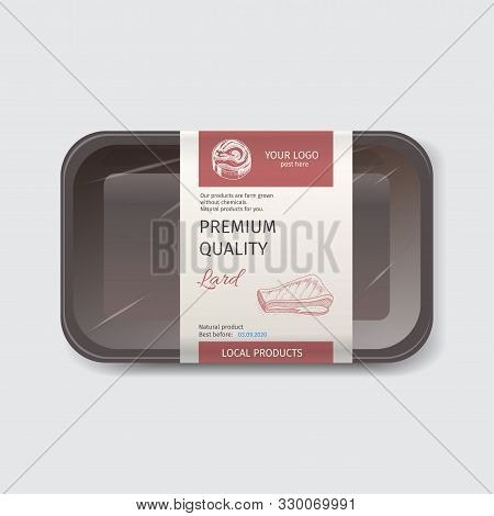 Packaging For Seafood. Label For Boxing Natural Products. Sabrefish.