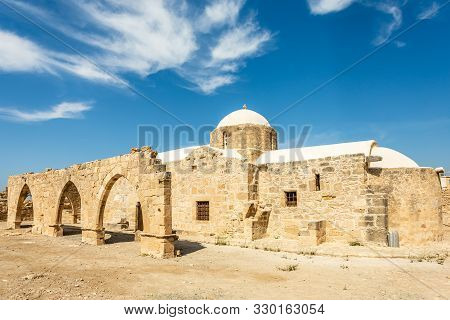 Panagia Odigitria Or Virgin Mary Church With Ruined Arch, Kouklia Village, Paphos Region, Cyprus