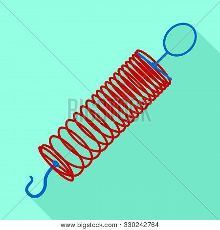 Weight Coil Icon. Flat Illustration Of Weight Coil Vector Icon For Web Design