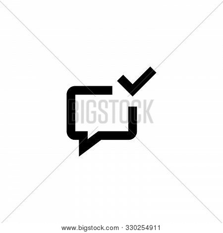 Message icon. Dialog sign. Message frame symbol