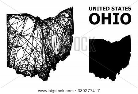 Net Vector Map Ohio Vector & Photo (Free Trial) | Bigstock