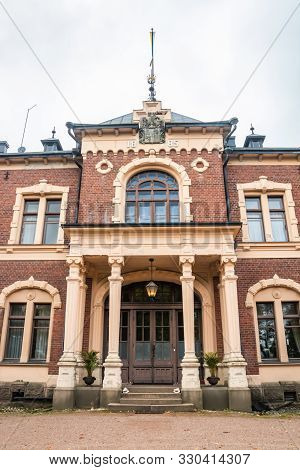 Loviisa, Finland - 7 October 2019: The Manor House Malmgard.