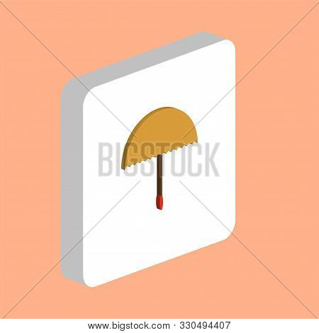 Umbrella, Bumbershoot Simple Vector Icon. Illustration Symbol Design Template For Web Mobile Ui Elem