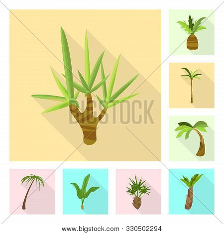 Vector Design Of Nature And Flora Icon. Set Of Nature And Ecology Vector Icon For Stock.