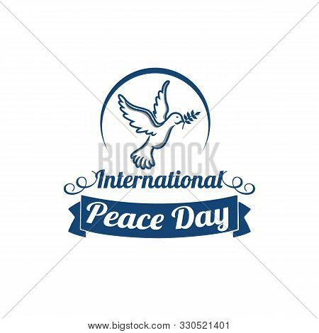 Sep 21 , International Peace Day. Illustration Concept Present Peace World. Vector Illustrate.