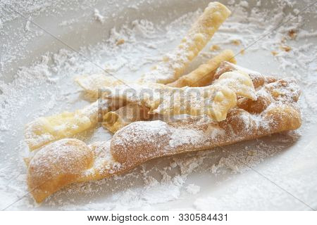 Italian Sweet Biscuit For Carnival Called Frappe