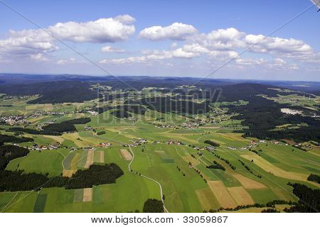 ทิวทัศน์จากเครื่องบิน โดวส์ ฟิลด์ และฟิลด์