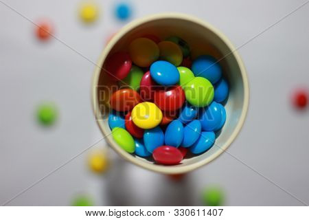King Bite Chocolate Gems Candy And Red Gems