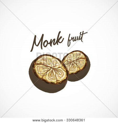 Monk Fruit Siraitia Herb Plant Vector Traditional