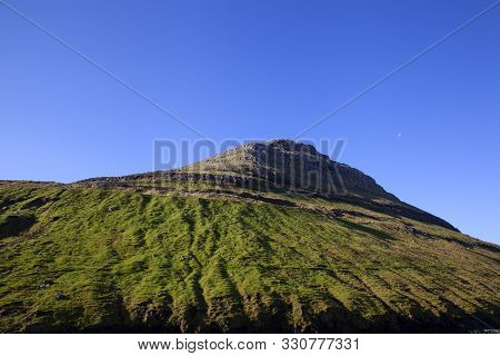 Green Grass Slope Of Pyramid Mountain