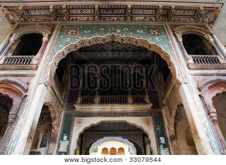 Monkey temple Galwar Bagh i Jaipur, Indien
