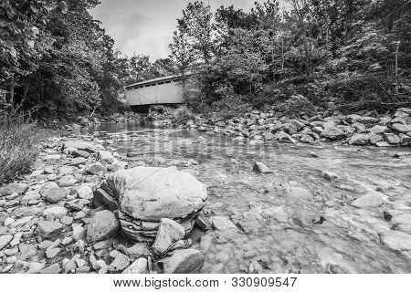 Everett Road Covered Bridge In Cuyahoga National Park.