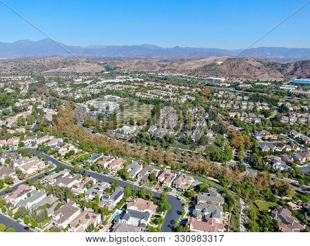 Aerial View Of Master-planned Community And Census-designated Ladera Ranch, South Orange County, Cal