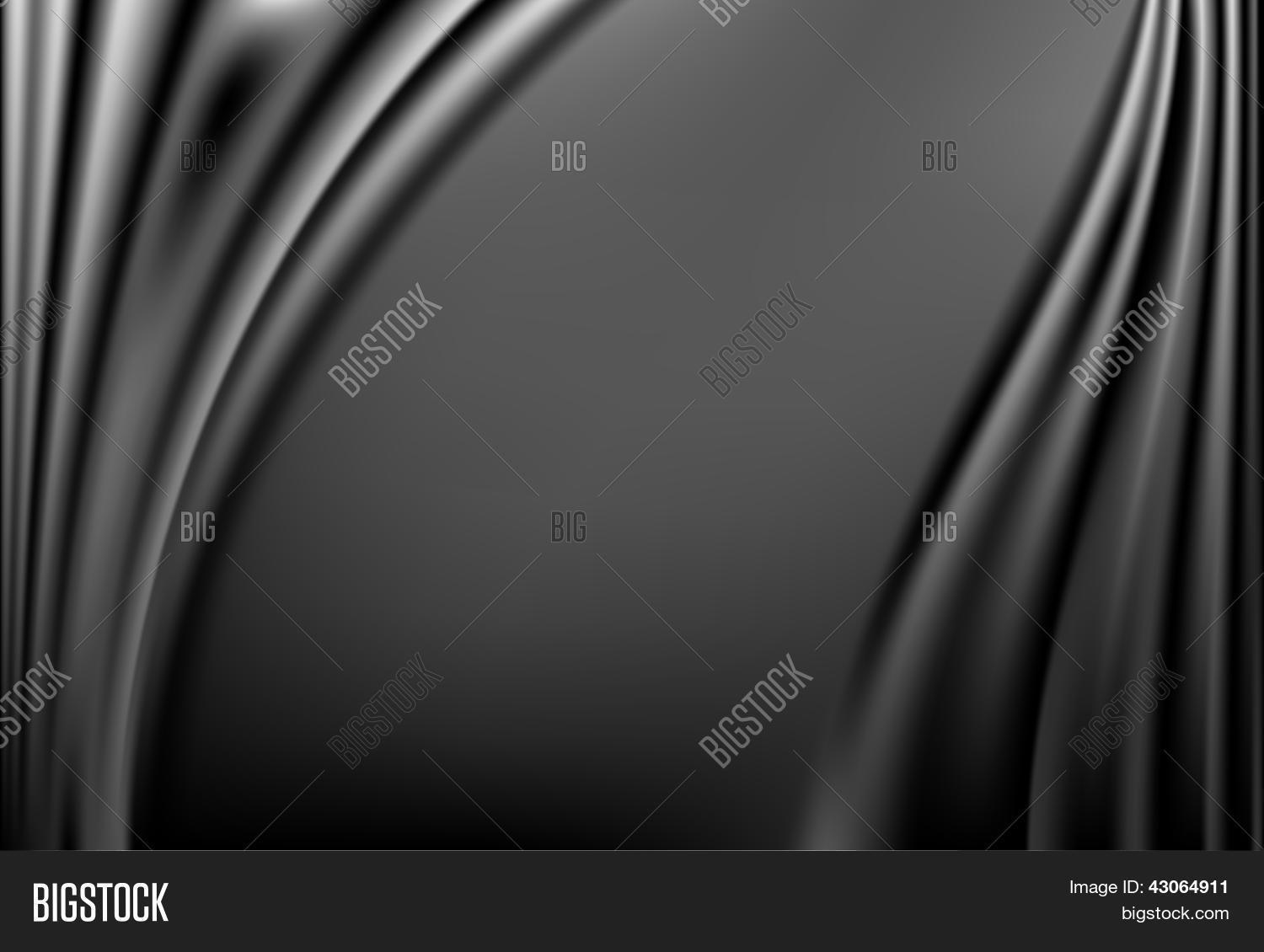 Black Abstract Satin Vector & Photo (Free Trial) | Bigstock