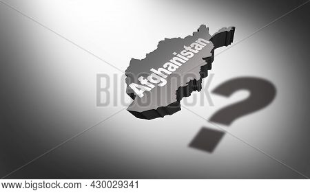 Afghanistan Concept As The Central Asia Or South Asian Country As A Nation In Turmoil With Afghani P