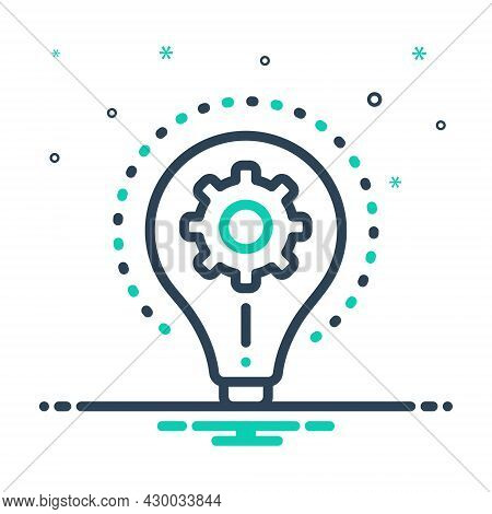 Mix Icon For Realize Comprehend Understand Creative Mistake Project Imagination Inspiration