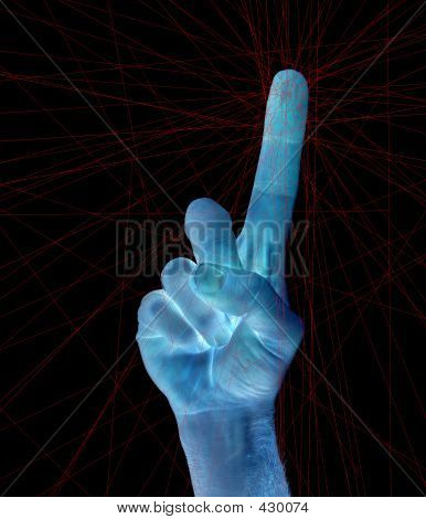 Vinger afdrukken identificatie