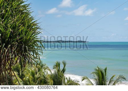 View From The Jungle Of The Axim Coast Of Ghana With Untouched Nature