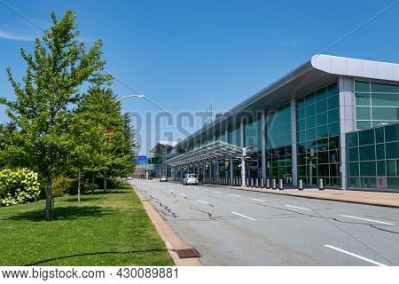 Goffs, Nova Scotia, Canada - 13 August 2021: Halifax Stanfield International Airport Building