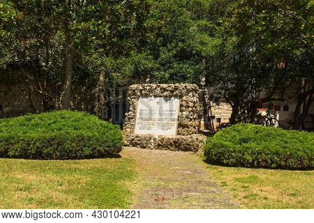 Porec, Croatia - July 10th 2021. A Yugoslavia Era Second World War Memorial In Porec, Istria, Croati