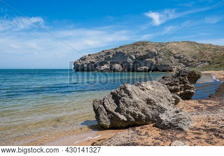 The Concept Of Boating, Recreation, Travel - Splashes Of Blue Water In The Rsea, Ocean, Mountains, S