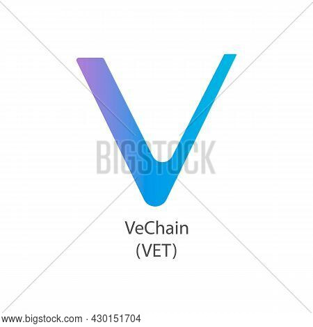 Vechain Decentralized Blockchain Internet-of-things Payments Cryptocurrency Vector Logo