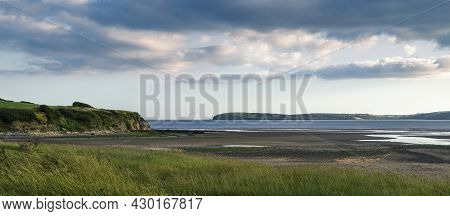 Panoramic Landscape Of The Coast Of Ireland At Sunset