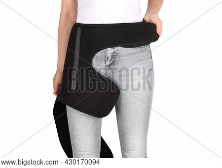 Hip Support Brace. Bandage Protector On The Hip Joint. Medical Compression Underwear. Groin Wrap.for