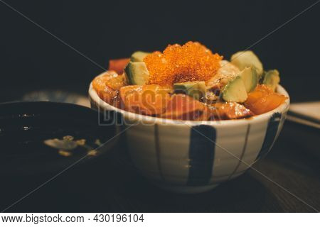 Kaisendon, Japanese Fresh Seafood Rice Bowl. It's Japanese Tasty Cuisine.