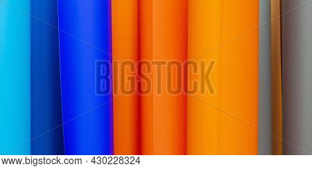 Adhesive Colored Films. Plotter. Material For Advertisers.