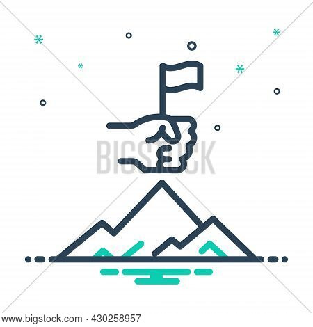 Mix Icon For Passion Zeal Enthusiasm Fervor Incandescence Euphoria Success Achievement Win