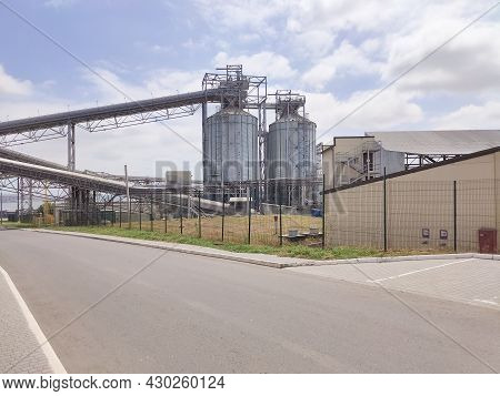 Loading Corn For Storage At A Grain Elevator