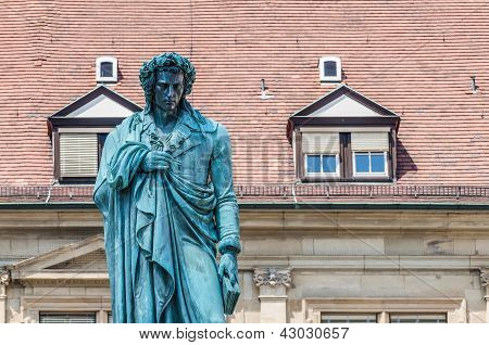 Schiller Memorial i Stuttgart, Tyskland