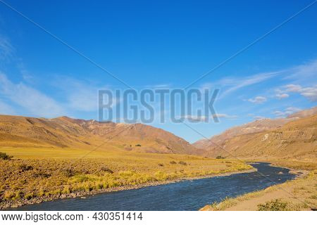 Mountain river in the Chile, South America