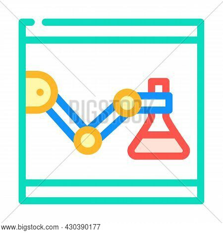 Laboratory Robot Color Icon Vector. Laboratory Robot Sign. Isolated Symbol Illustration