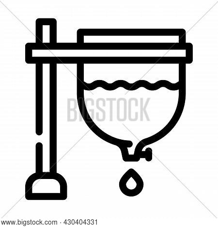 Archimedean Clock Line Icon Vector. Archimedean Clock Sign. Isolated Contour Symbol Black Illustrati