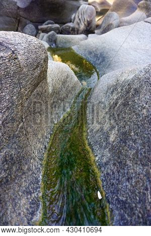 Tas Yaran Valley In Usak Turkey. Natural Rock Formations Created By The Flowing Water