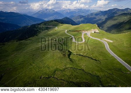 Famous Timmelsjoch High Alpine Road In The Austrian Alps Also Called Passo Rombo - Travel Photograph